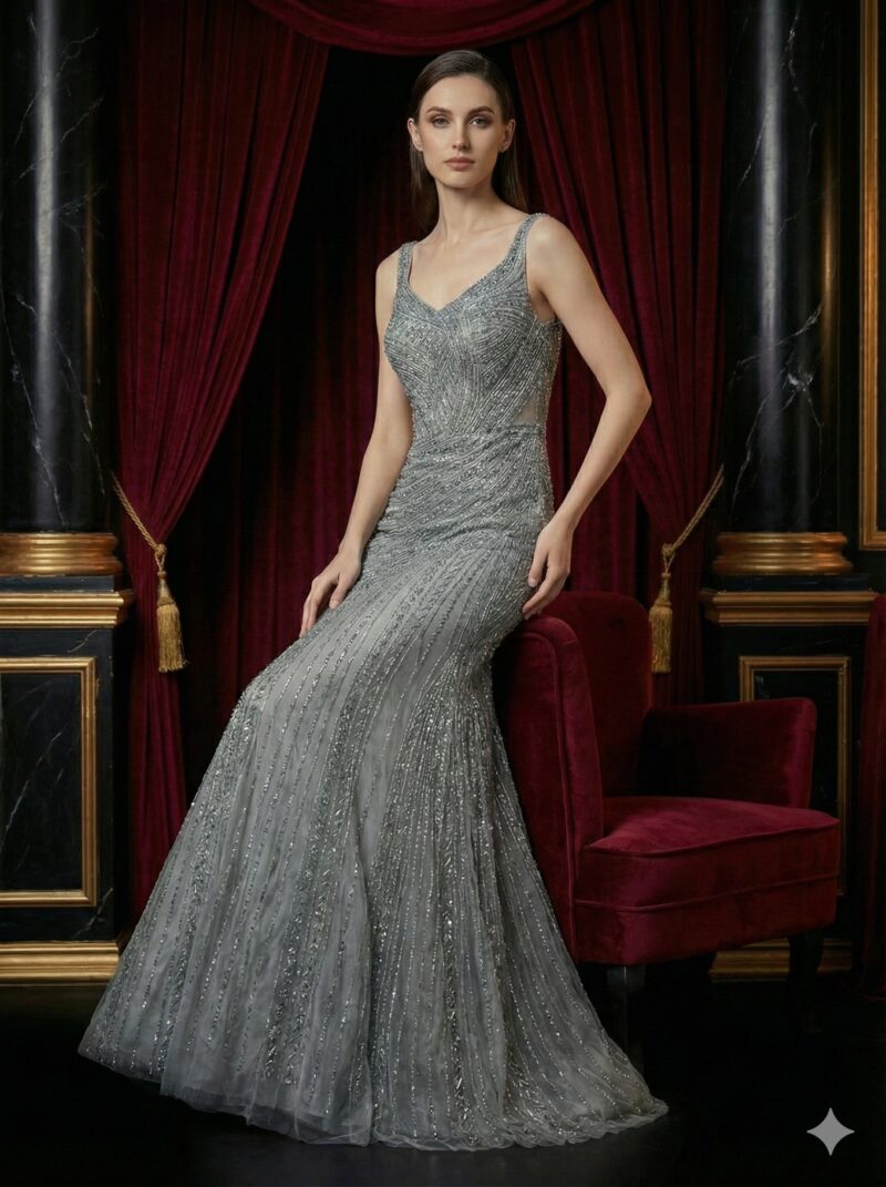 Starfall Silver Gown