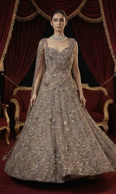 Bronze Royal Sparkle Gown