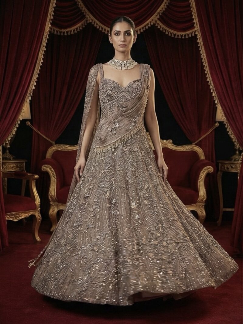 Bronze Royal Sparkle Gown
