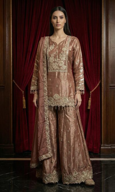 Shimmer Elegant Sharara Ensemble