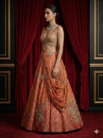 Rust Royal Lehenga