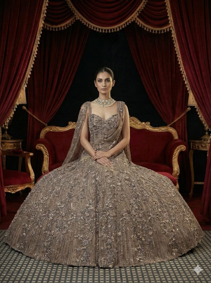 Bronze Royal Sparkle Gown