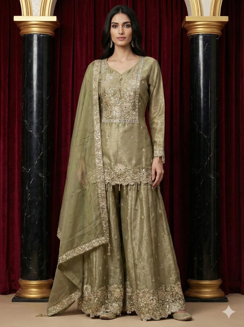 Shimmer Elegant Sharara Ensemble