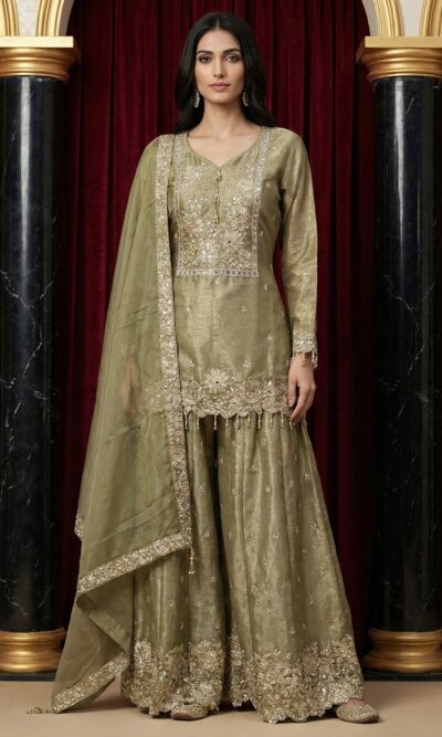 Shimmer Elegant Sharara Ensemble