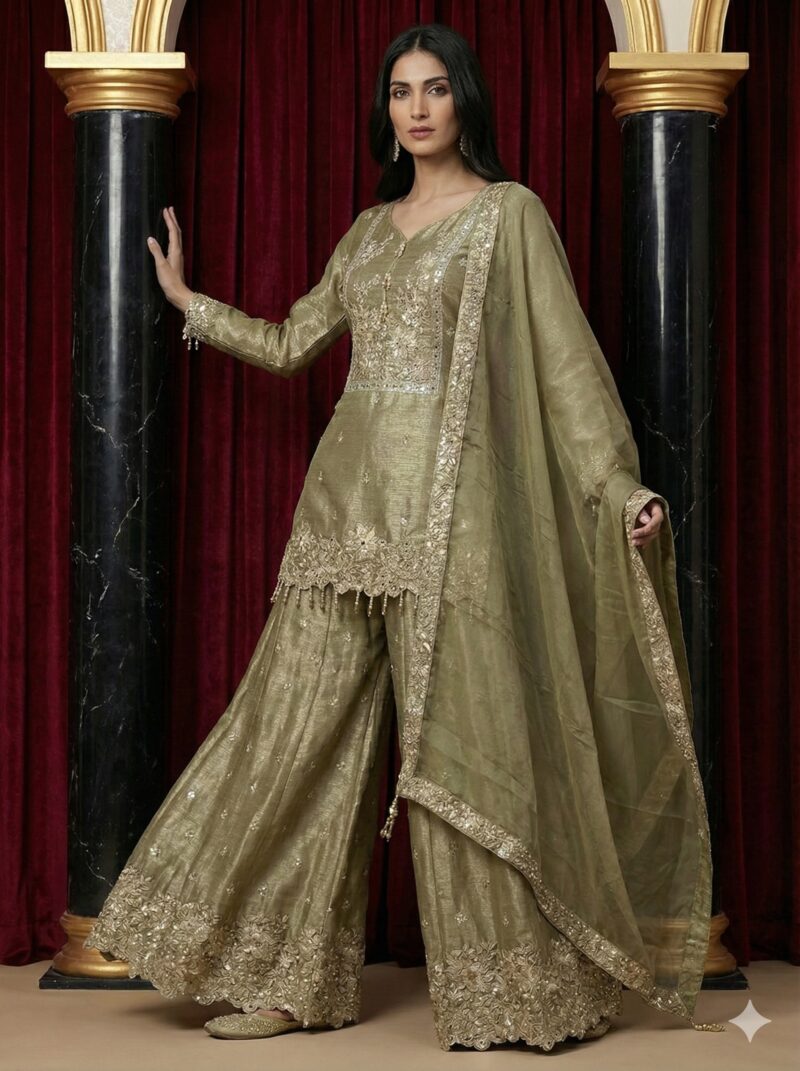 Shimmer Elegant Sharara Ensemble