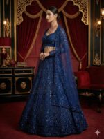 Royal Navy Sequins Lehenga