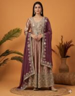 Shimmery Royal Mirror Work Anarkali