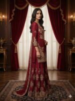 Royal Red Sharara Suit