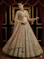 Champagne Gold Bridal Lehenga