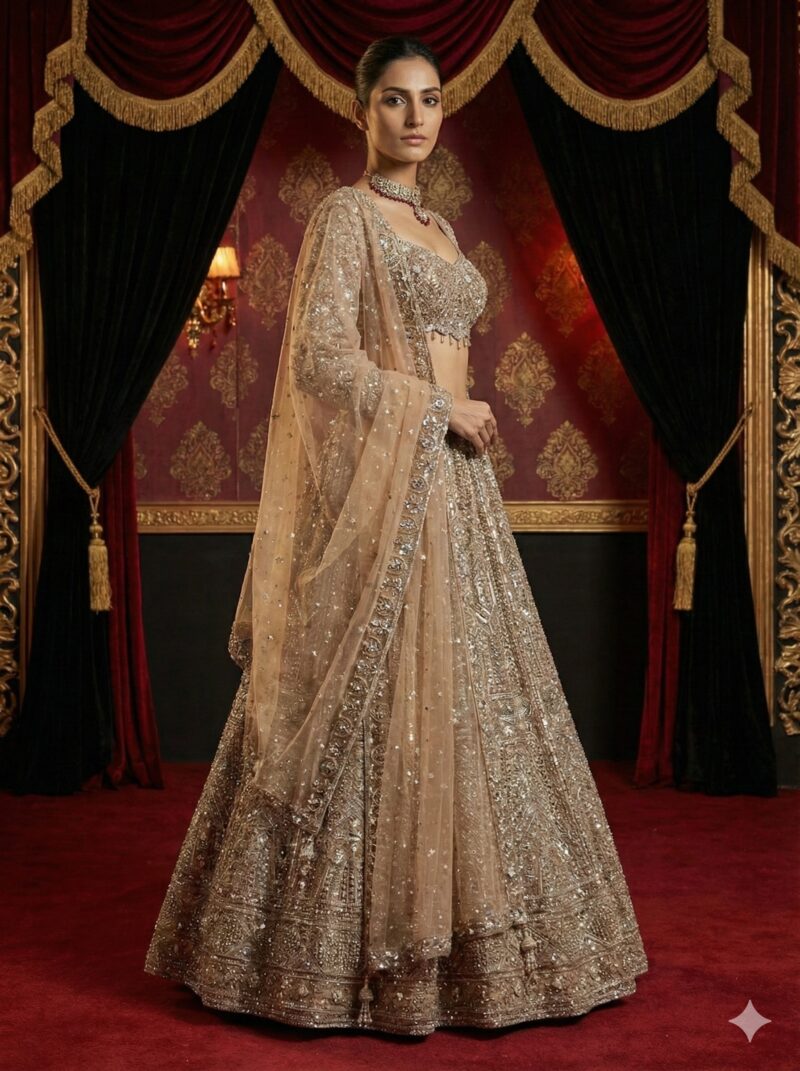 Eternal Champagne Bridal  Lehenga