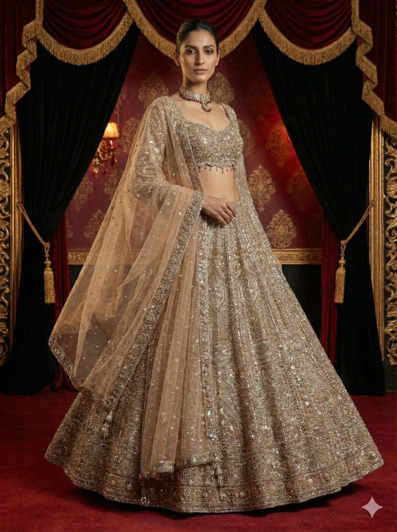 Eternal Champagne Bridal  Lehenga