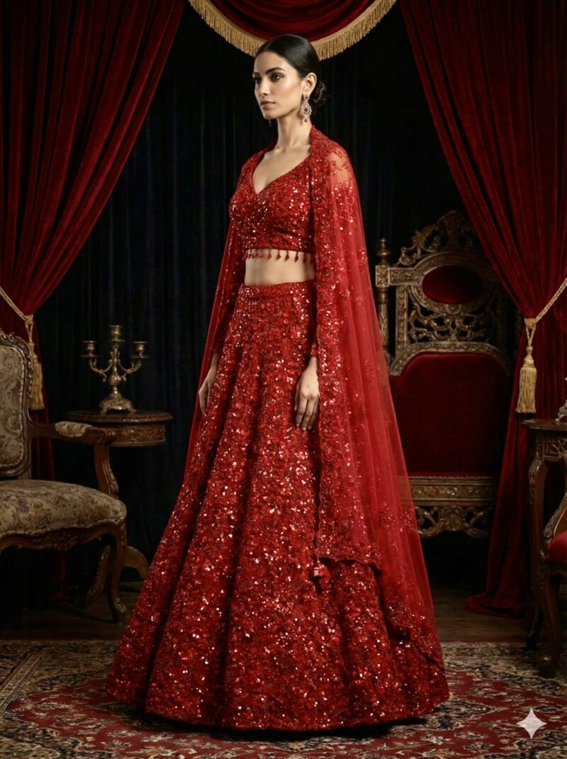 Royal Red Timeless Lehenga