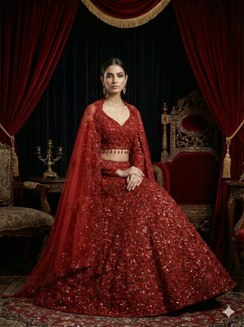 Royal Red Timeless Lehenga