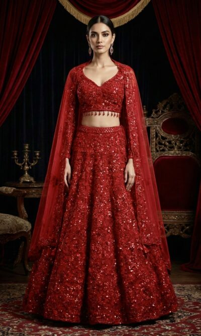 Royal Red Timeless Lehenga