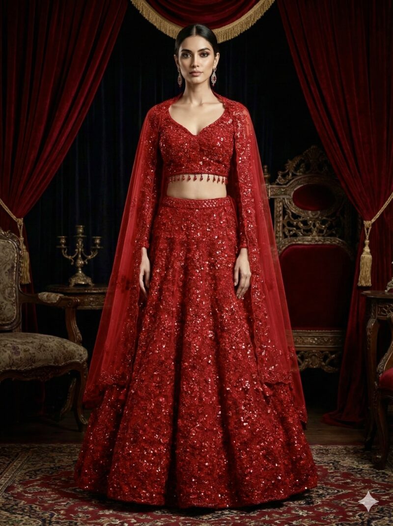 Royal Red Timeless Lehenga