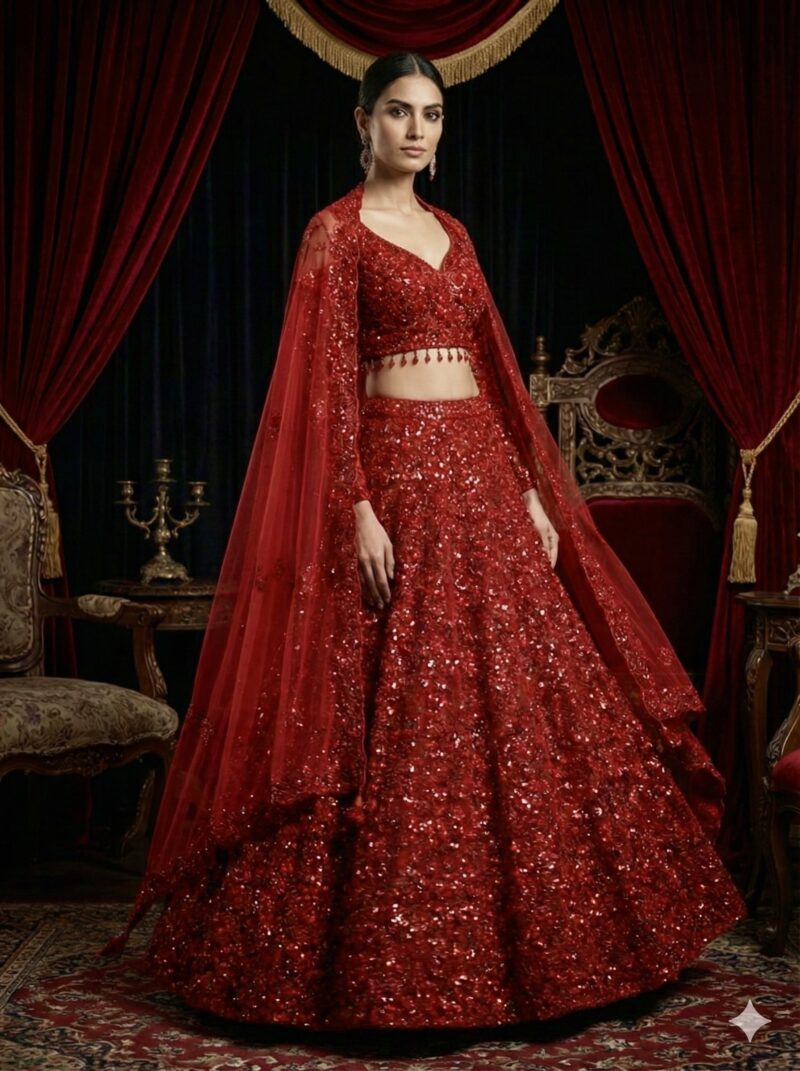 Royal Red Timeless Lehenga