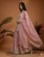 Soft Pink Embroidered Suit