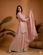 Soft Pink Embroidered Suit