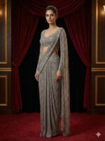 Silver Starlight Drape Elegance