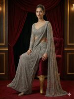 Silver Starlight Drape Elegance