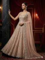 Blush Pink Silver Grace Anarkali