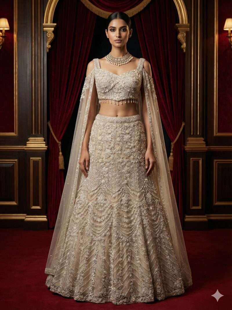 Ivory Seraphine Lehenga