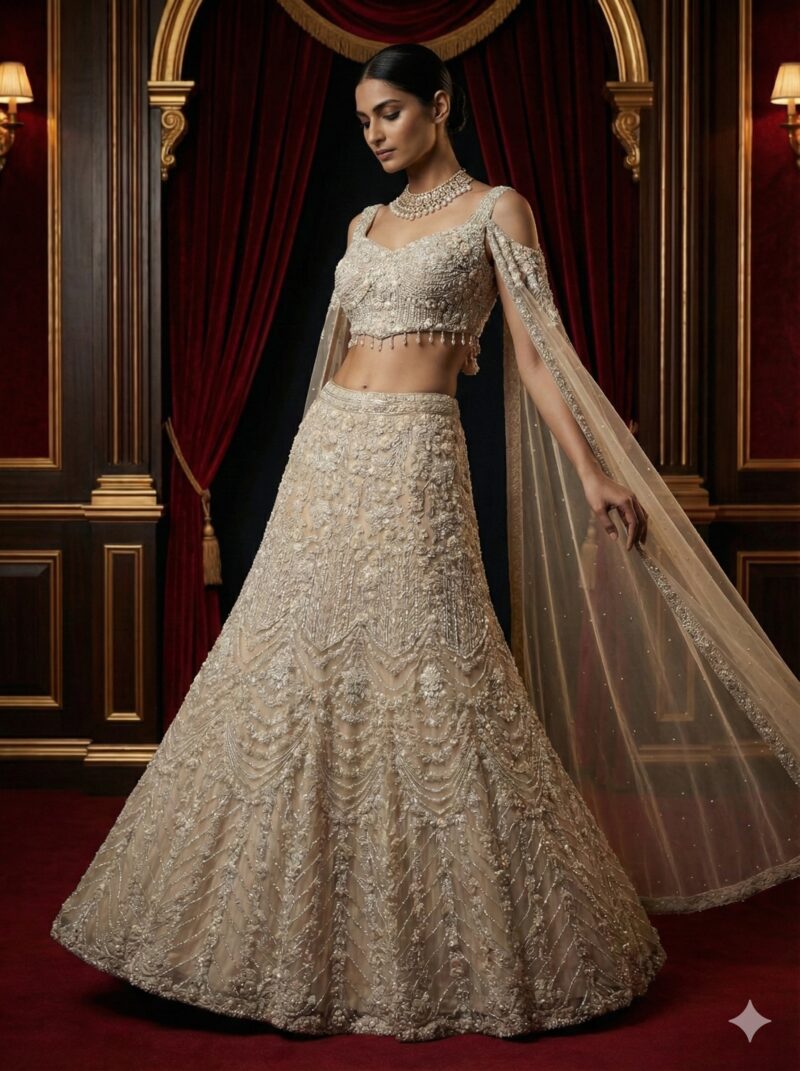 Ivory Seraphine Lehenga