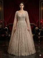 Elegant Champagne Timeless Gown