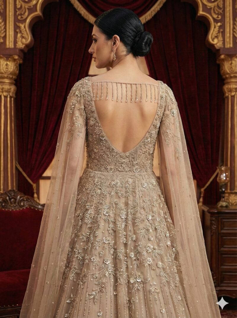 Elegant Champagne Timeless Gown