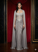 Timeless Silver Cape Ensemble