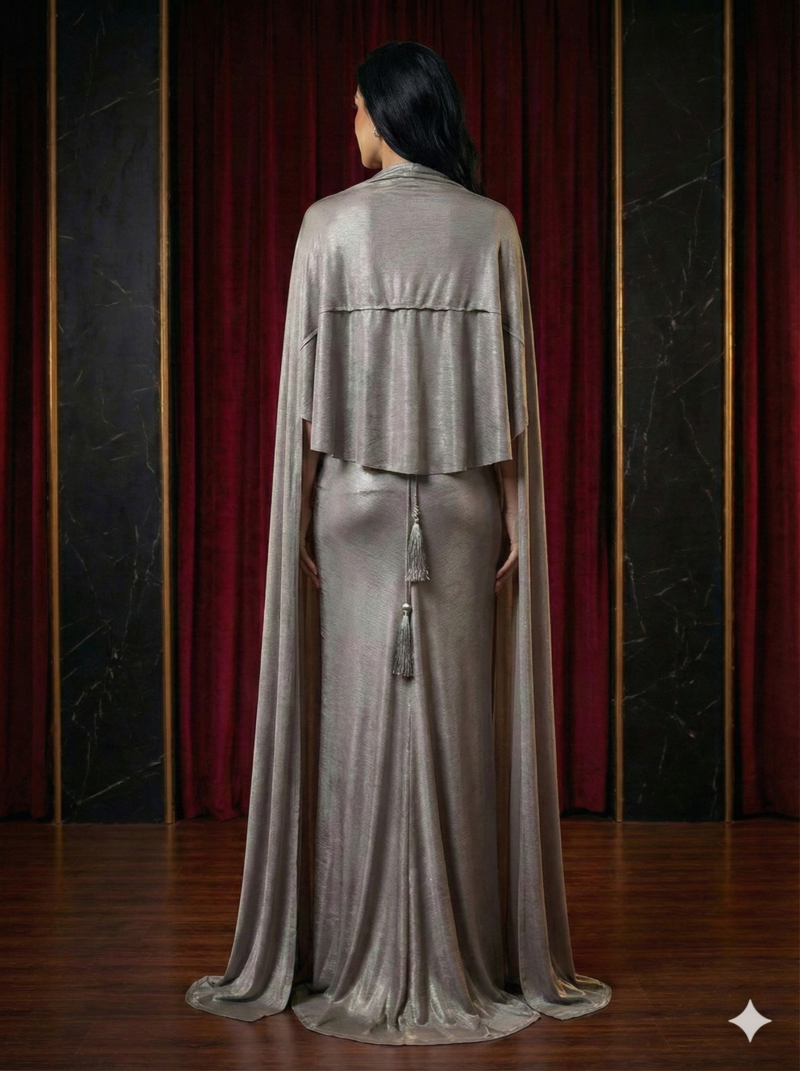 Timeless Silver Cape Ensemble