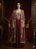 Regal Ruby Evening Attire