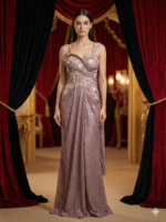 Soft Mauve Embellished Gown