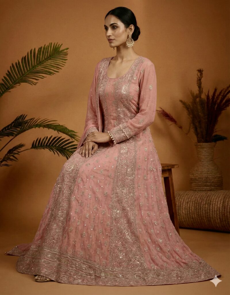 Pastel Pink Anarkali