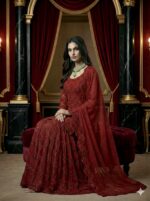 Royal Ruby Sharara Suit