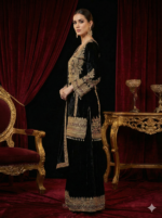 Midnight Gold Velvet Ensemble