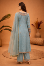 Pastel Embroidered Kurta Suit