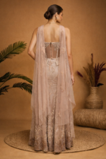 Embellished Indo-Western Lehenga with Corset Blouse