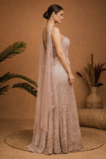 Embellished Indo-Western Lehenga with Corset Blouse