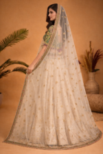 Classic Ivory Lehenga Set with Detailed Blouse