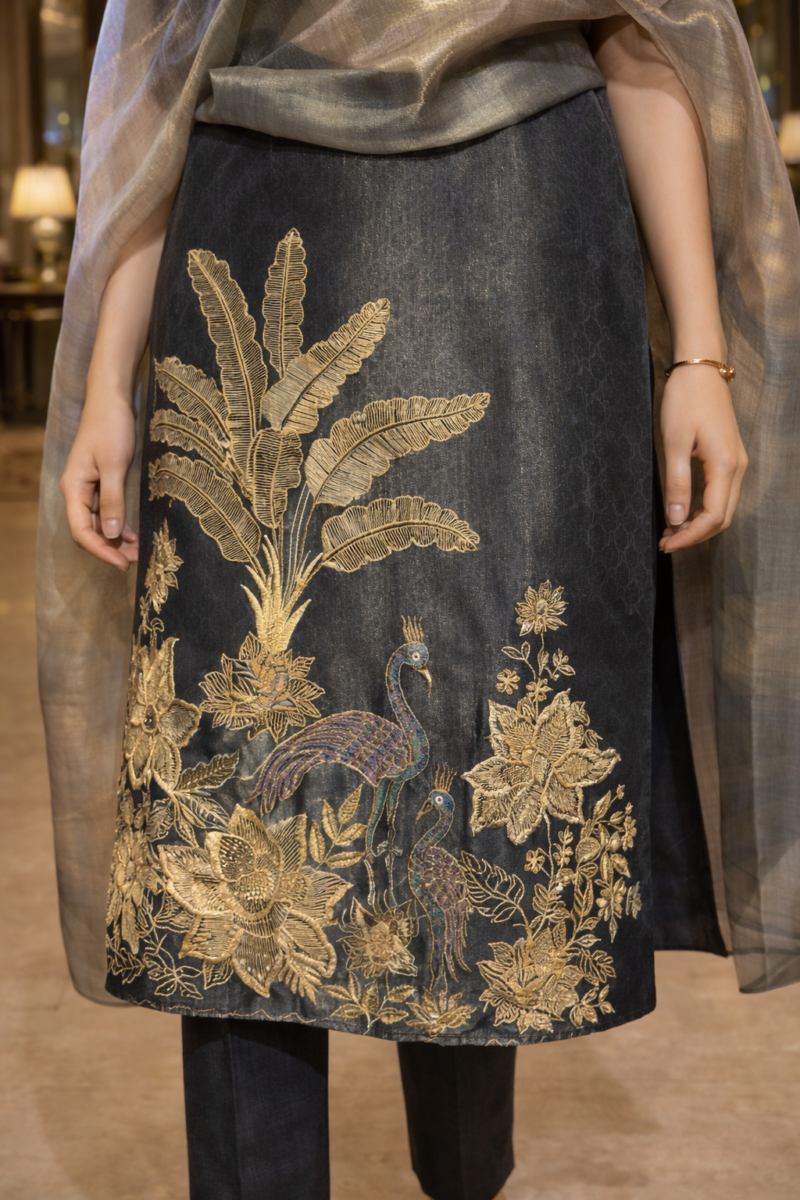 Premium Unstitched Suit with Dupatta