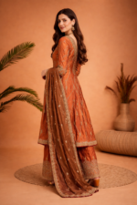 Royal Rust Embroidered Anarkali