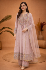 Pastel Embroidered Kurta Suit