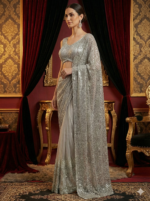 Silver Shimmer Statement Saree