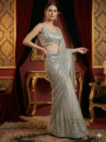 Silver Shimmer Statement Saree