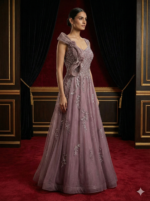 Soft Mauve Evening Gown