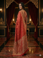 Classic Red Banarasi Saree