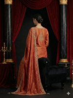 Rust Gold Embroidered Suit