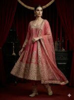 Rose Pink Zari Elegance