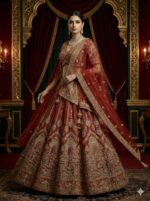 Crimson Royal Bridal Lehenga
